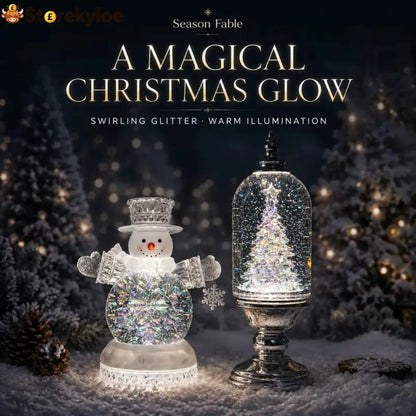 Illuminated Musical Christmas Snow Globe Lantern