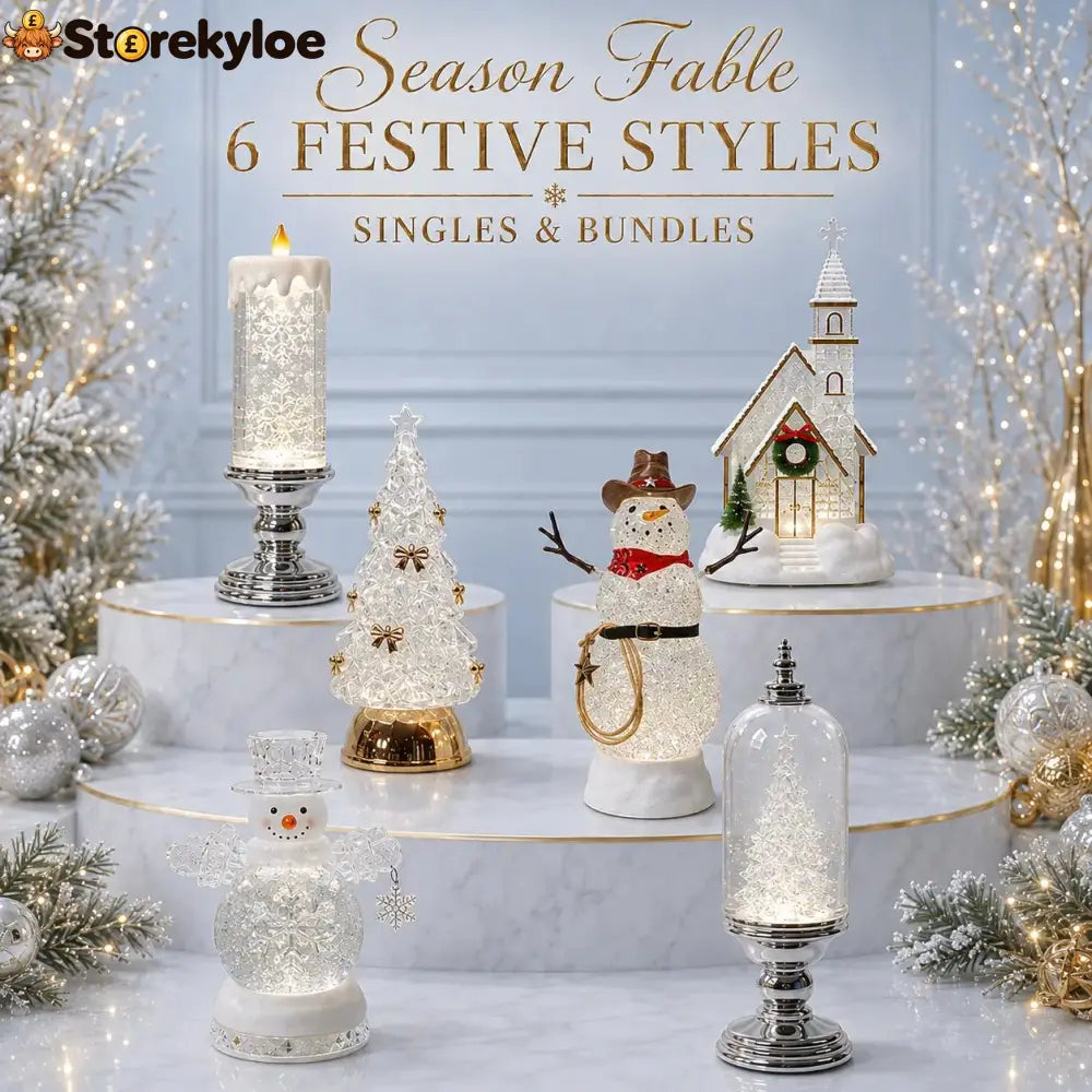 Illuminated Musical Christmas Snow Globe Lantern