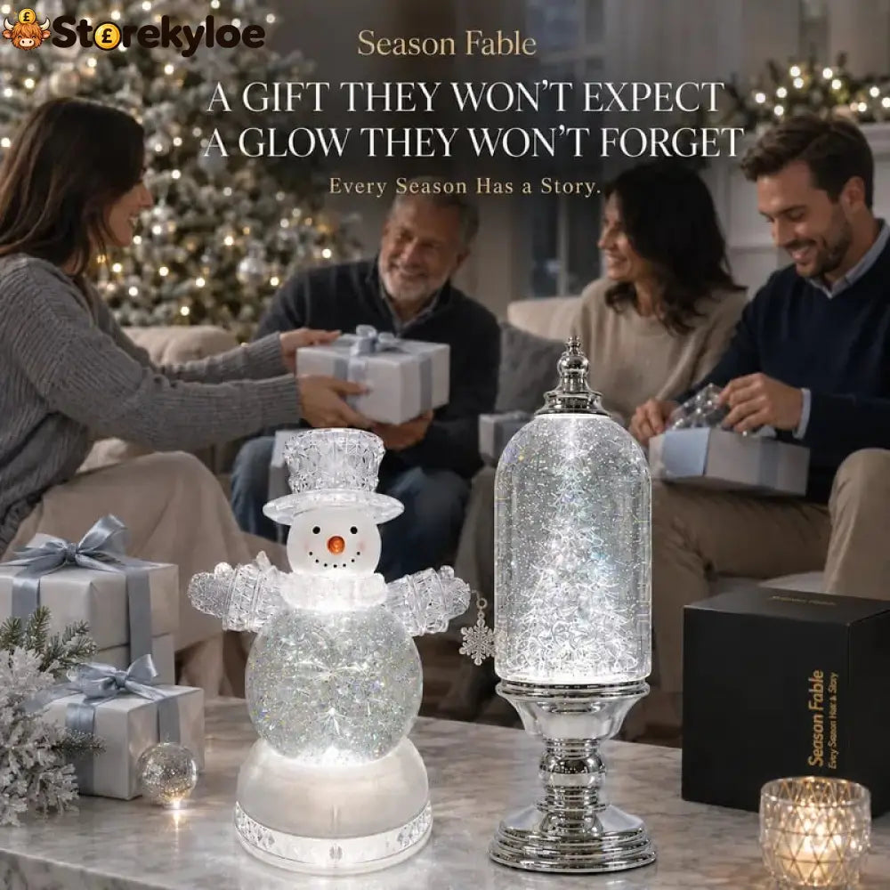 Illuminated Musical Christmas Snow Globe Lantern