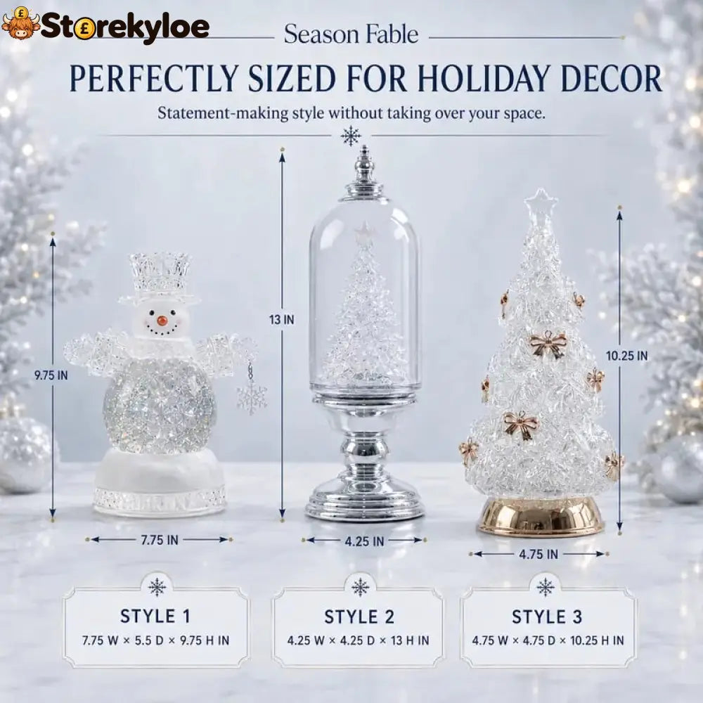 Illuminated Musical Christmas Snow Globe Lantern