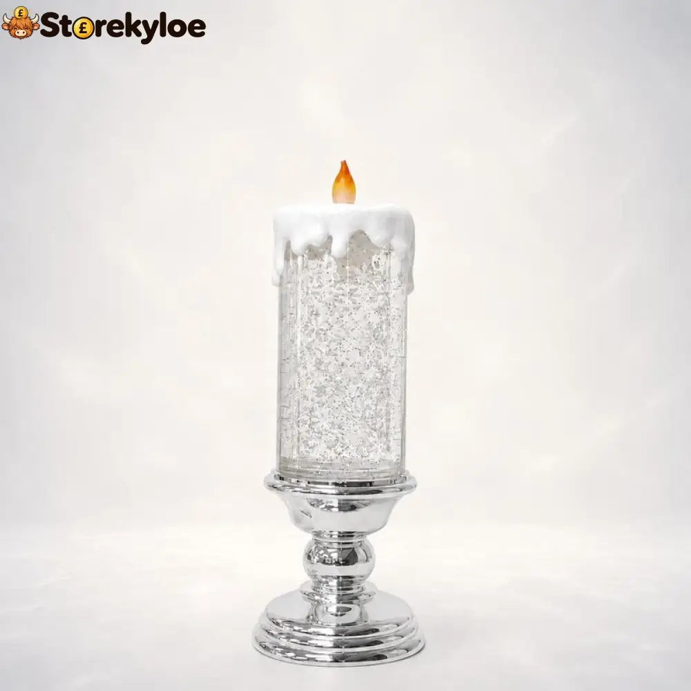 Illuminated Musical Christmas Snow Globe Lantern - SNOWFLAKE CANDLE