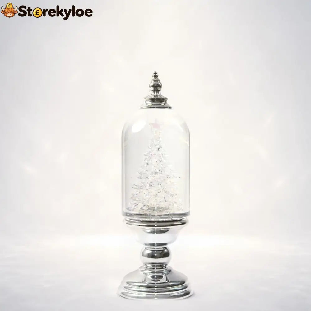 Illuminated Musical Christmas Snow Globe Lantern - CHRISTMAS TREE DOME