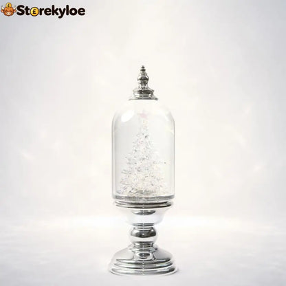 Illuminated Musical Christmas Snow Globe Lantern - CHRISTMAS TREE DOME