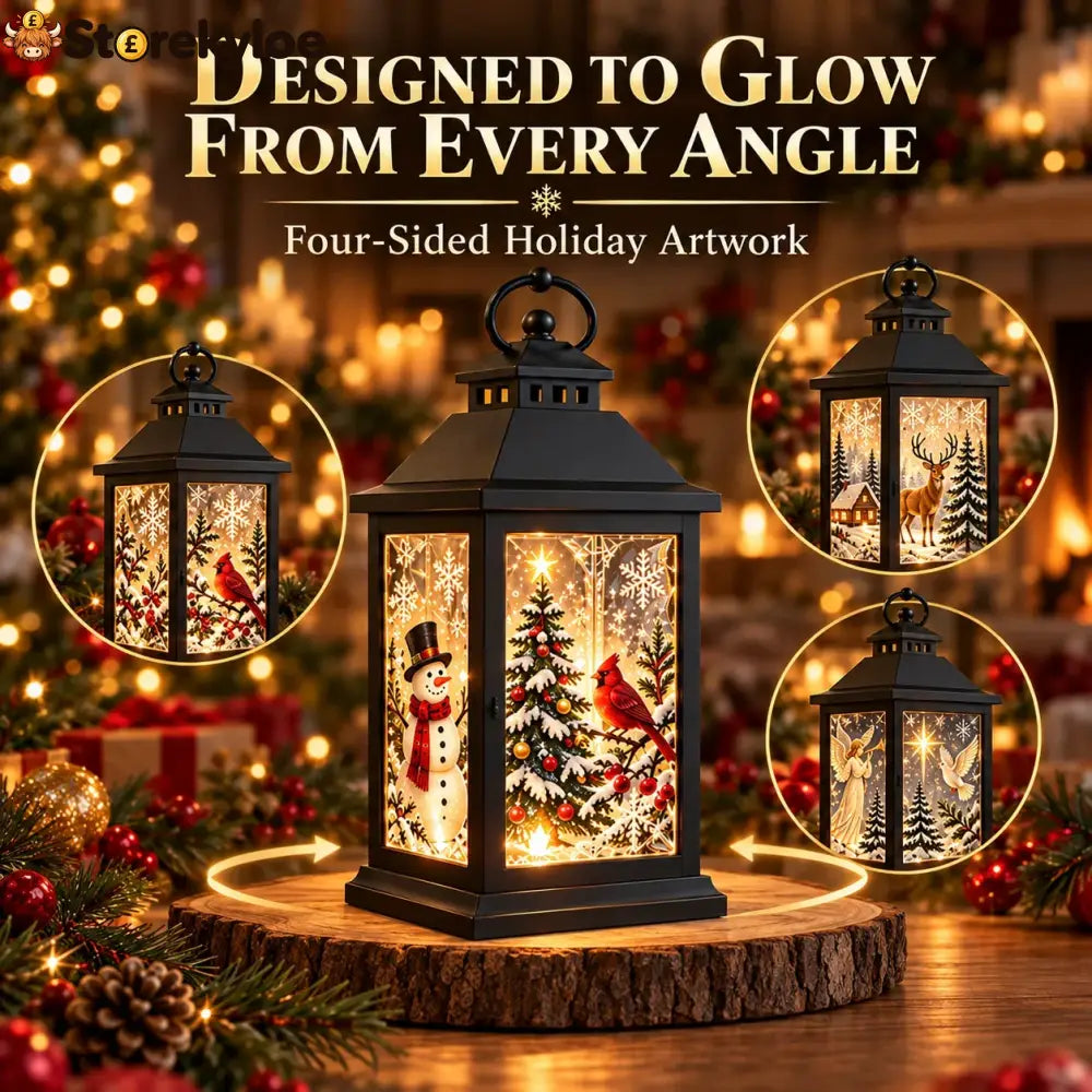 Interchangeable Crystal Lantern™ – Light-up Holiday Décor