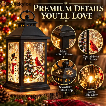 Interchangeable Crystal Lantern™ – Light-up Holiday Décor