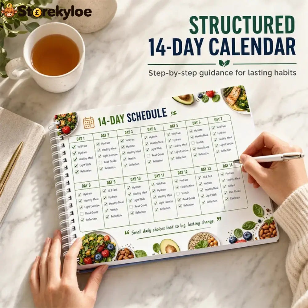📖🥗 Intermittent Fasting Guide for Beginners – 14-Day Starter Plan with 40+ Recipes - White