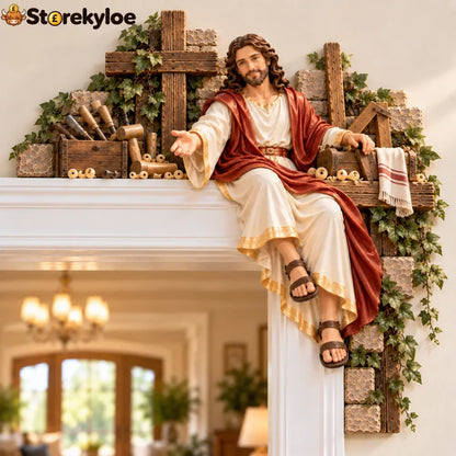 ✝️✨ Jesus at the Doorway – Faith-Inspired Corner Decor Collection - 🔨 The Carpenter
