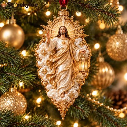 🎄✝️ Jesus Christmas Ornament Collection – 9 Sacred Faith Keepsakes - Lantern Light