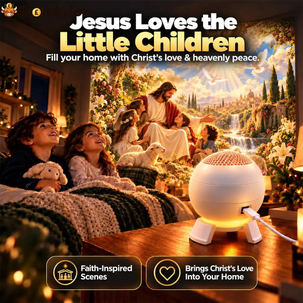 ✝️ Jesus Loves the Little Children 5D Projection Light – Fill Your Home With Christ’s Love & Heavenly Peace