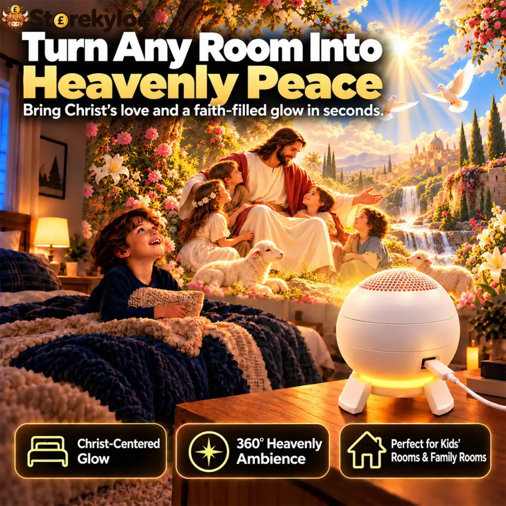 ✝️ Jesus Loves the Little Children 5D Projection Light – Fill Your Home With Christ’s Love & Heavenly Peace