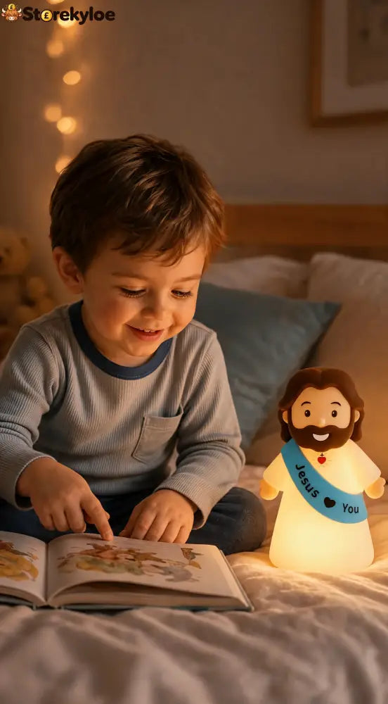 ❤️ Jesus Loves You™ Night Light – Cute Glowing Jesus Lamp | Christian Bedside Decor & Meaningful Faith Gift ✝️