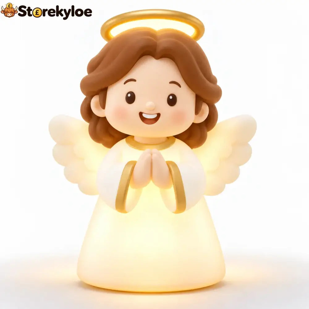 ❤️ Jesus Loves You™ Night Light – Cute Glowing Jesus Lamp | Christian Bedside Decor & Meaningful Faith Gift ✝️ - Angel