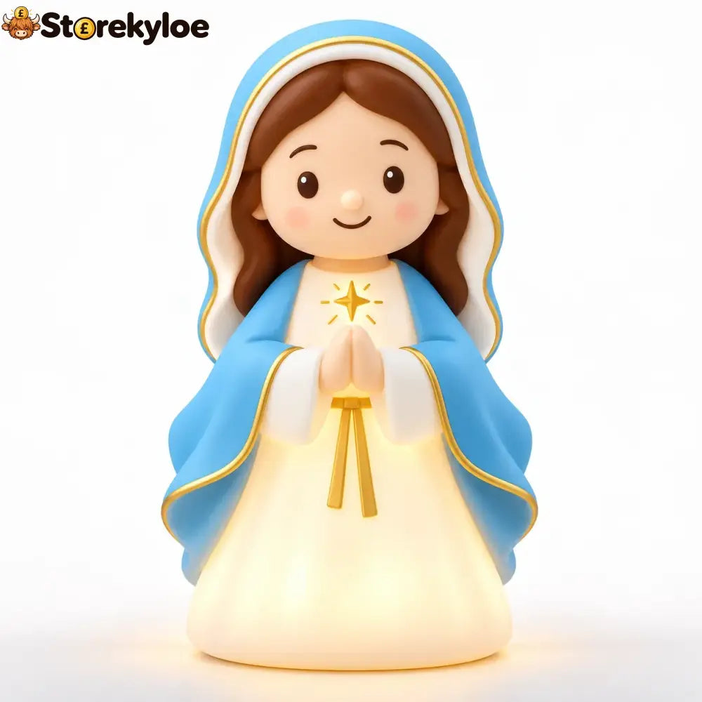 ❤️ Jesus Loves You™ Night Light – Cute Glowing Jesus Lamp | Christian Bedside Decor & Meaningful Faith Gift ✝️ - Virgin