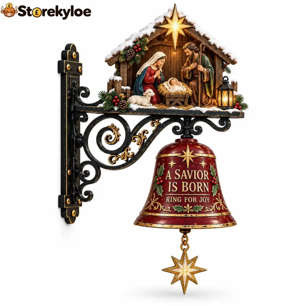 ✨ Jesus Nativity Christmas Door Bell - Welcome Christmas With The Story Of Jesus