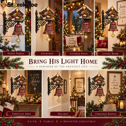 ✨ Jesus Nativity Christmas Door Bell - Welcome Christmas With The Story Of Jesus