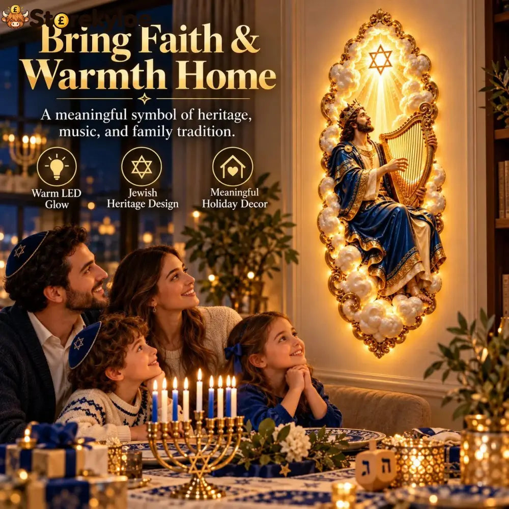 Jewish Heritage Illuminated Wall Art – High Priest Inspired Design