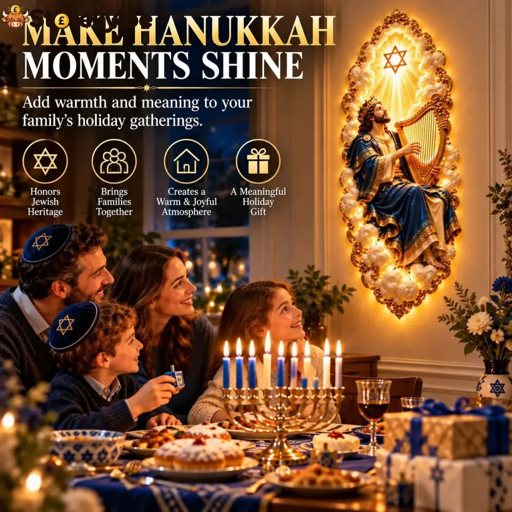 Jewish Heritage Illuminated Wall Art – High Priest Inspired Design