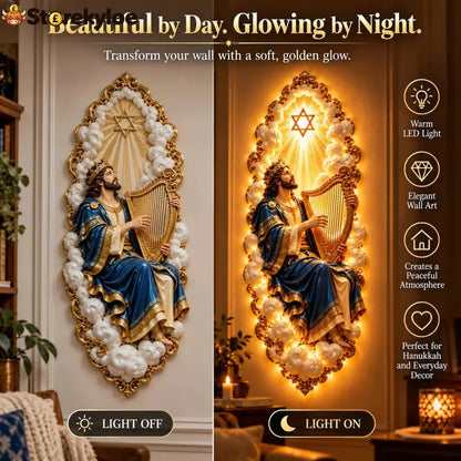 Jewish Heritage Illuminated Wall Art – High Priest Inspired Design