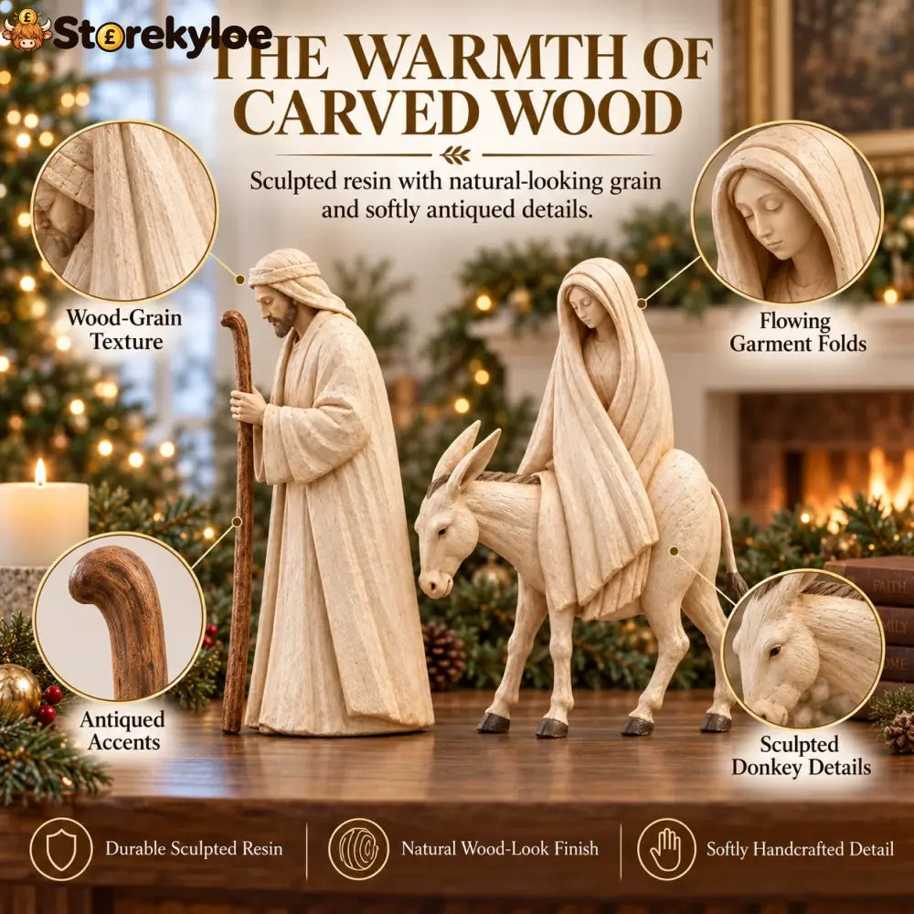 Journey to Bethlehem Nativity Figurine Set
