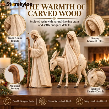 Journey to Bethlehem Nativity Figurine Set