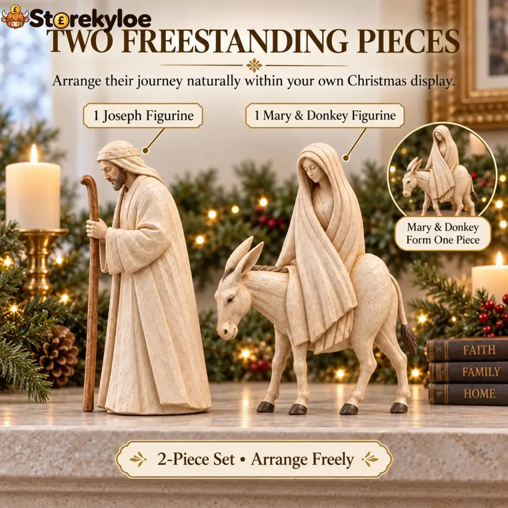 Journey to Bethlehem Nativity Figurine Set
