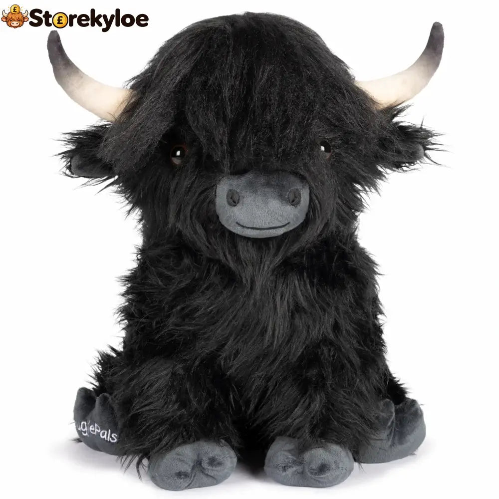 Jumbo Black Highland Cow SnugglePal - Stuffed Animals