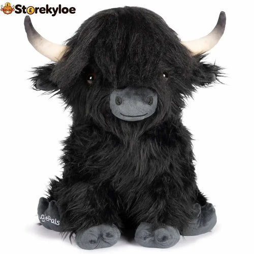 Jumbo Black Highland Cow SnugglePal - Stuffed Animals