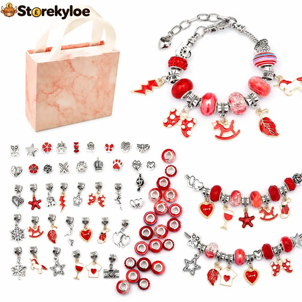 🎁LAST DAY SALE ONLY￡9.99!!💞50K+ SOLD! 📿Kids DIY Charm Bracelet Making Kit💎 - #2 - Hot products