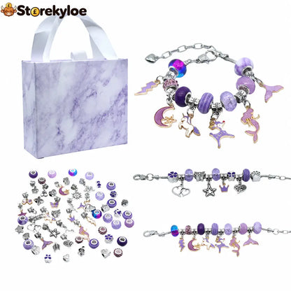 🎁LAST DAY SALE ONLY￡9.99!!💞50K+ SOLD! 📿Kids DIY Charm Bracelet Making Kit💎 - #3 - Hot products