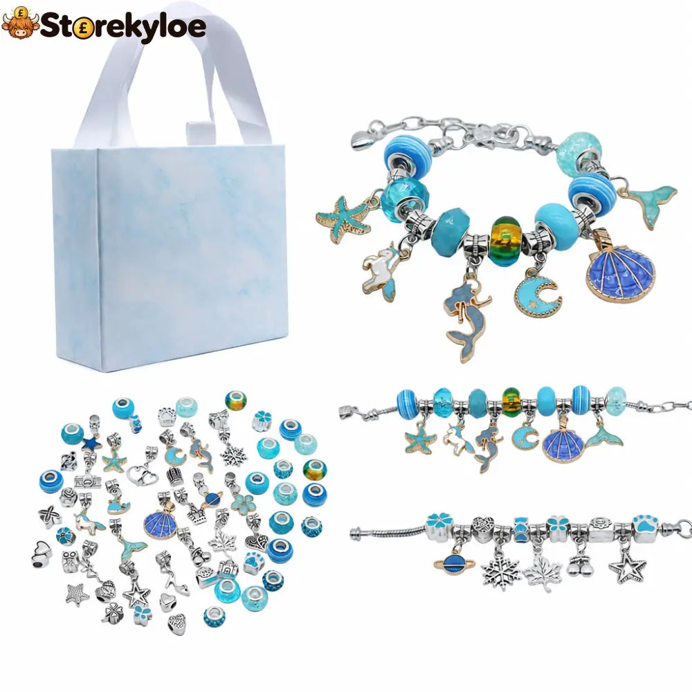 🎁LAST DAY SALE ONLY￡9.99!!💞50K+ SOLD! 📿Kids DIY Charm Bracelet Making Kit💎 - #4 - Hot products