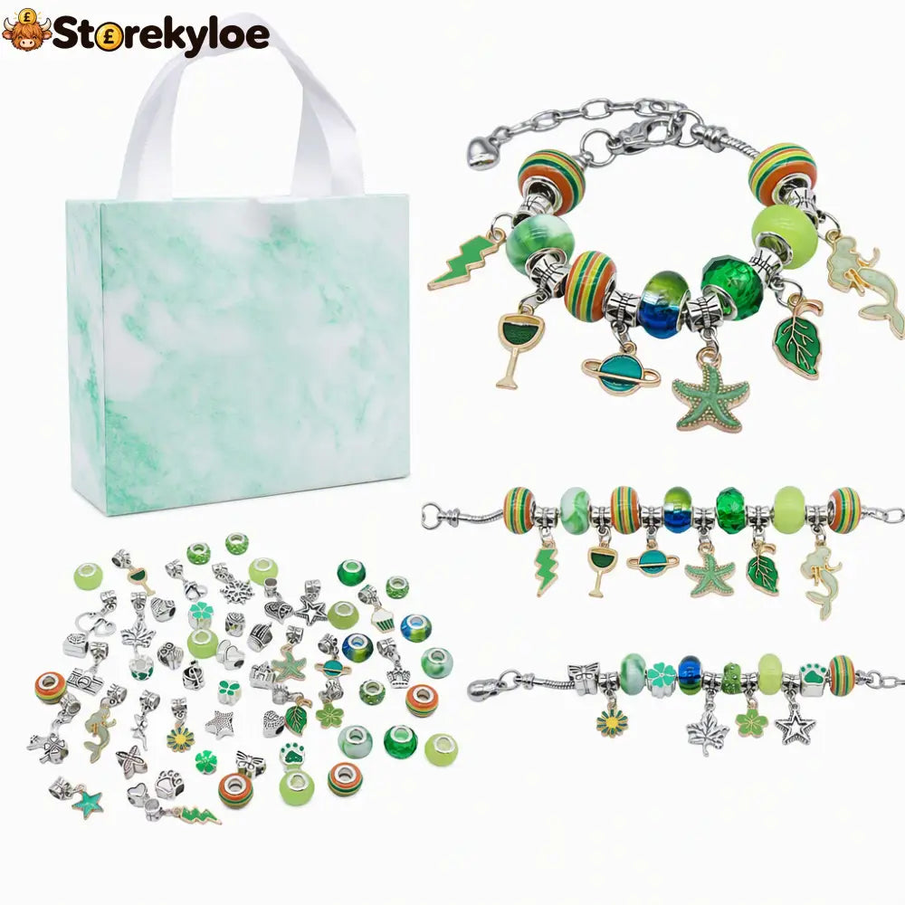 🎁LAST DAY SALE ONLY￡9.99!!💞50K+ SOLD! 📿Kids DIY Charm Bracelet Making Kit💎 - #5 - Hot products