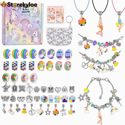 🎁LAST DAY SALE ONLY￡9.99!!💞50K+ SOLD! 📿Kids DIY Charm Bracelet Making Kit💎 - Hot products