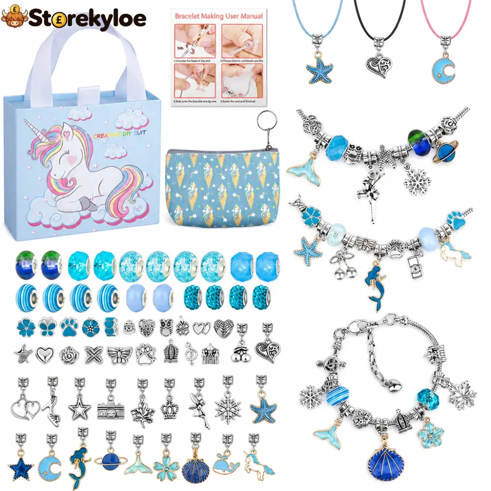 🎁LAST DAY SALE ONLY￡9.99!!💞50K+ SOLD! 📿Kids DIY Charm Bracelet Making Kit💎 - #15 - Hot products