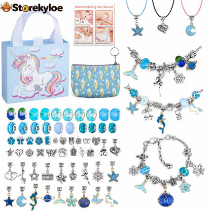 🎁LAST DAY SALE ONLY￡9.99!!💞50K+ SOLD! 📿Kids DIY Charm Bracelet Making Kit💎 - #15 - Hot products