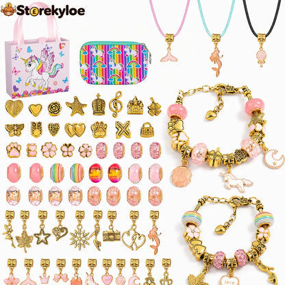 🎁LAST DAY SALE ONLY￡9.99!!💞50K+ SOLD! 📿Kids DIY Charm Bracelet Making Kit💎 - #12 - Hot products