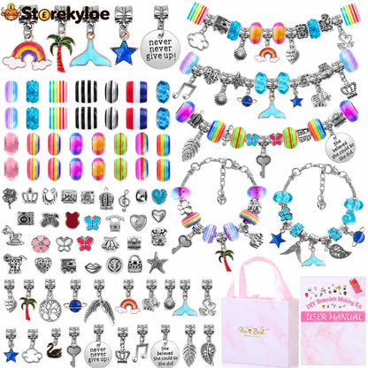 🎁LAST DAY SALE ONLY￡9.99!!💞50K+ SOLD! 📿Kids DIY Charm Bracelet Making Kit💎 - #7 - Hot products