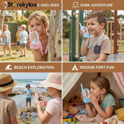 Kids’ Video Walkie-Talkie (02 Sets) – Radios with Camera & Screen 📱