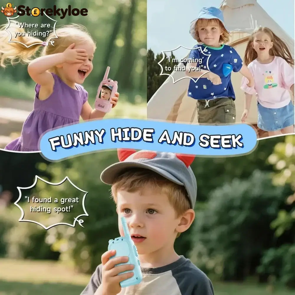 Kids’ Video Walkie-Talkie (02 Sets) – Radios with Camera & Screen 📱