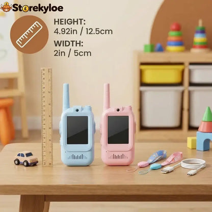 Kids’ Video Walkie-Talkie (02 Sets) – Radios with Camera & Screen 📱