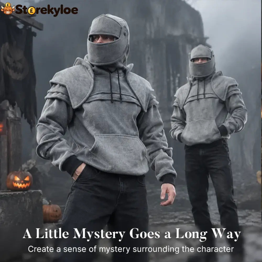 🛡️ Knight Cosplay Hoodie – Medieval Fantasy Streetwear Pullover!