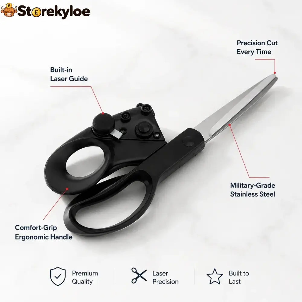 Laser-Guided Precision Scissors ✂️ See Your Cutting Line Before You Cut
