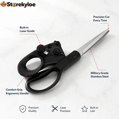 Laser-Guided Precision Scissors ✂️ See Your Cutting Line Before You Cut
