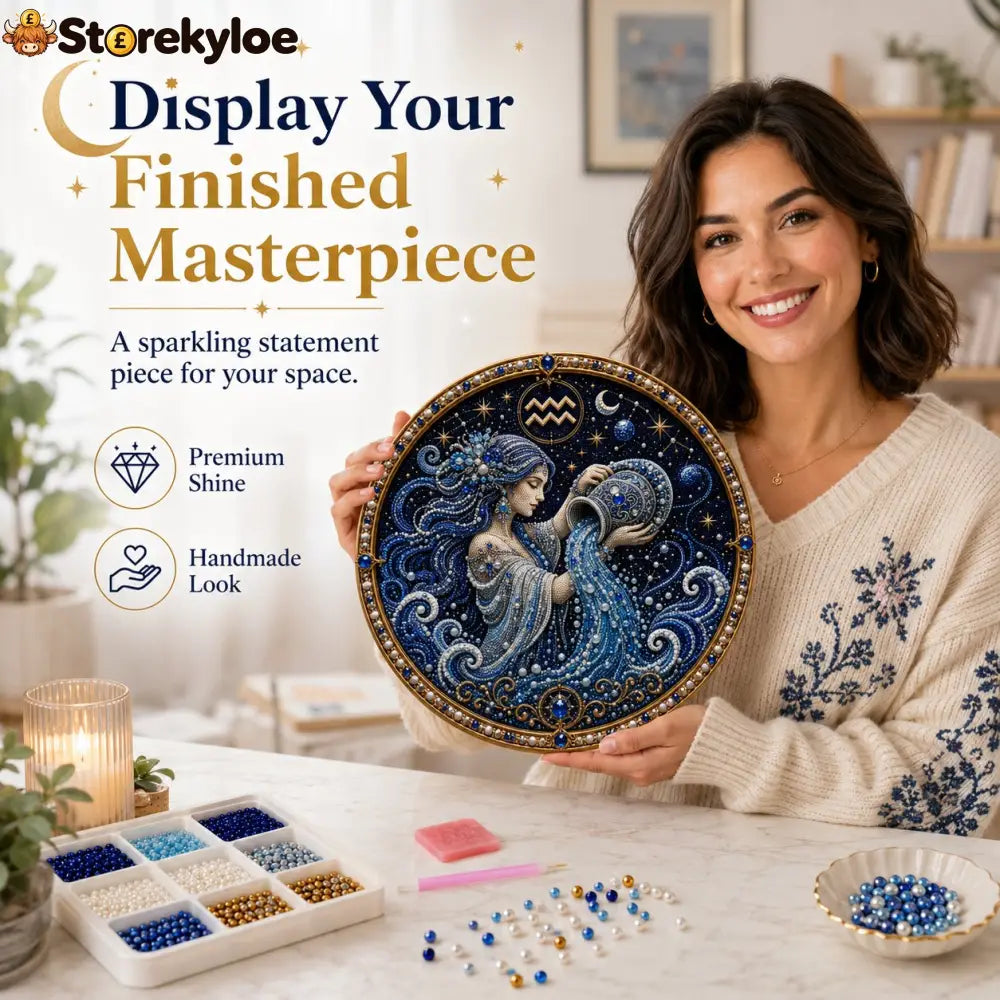 🔥Last Day 49% OFF - 12 Zodiac Signs Pearl Art Kit ♈🌙