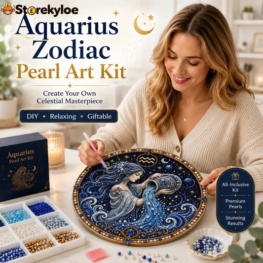 🔥Last Day 49% OFF - 12 Zodiac Signs Pearl Art Kit ♈🌙