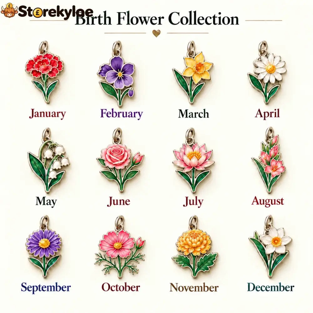 ⏳ Last Day 49% OFF, 👼 Always By Your Side: Birth Month Angel & Flower Keychain + Keepsake Card 🌸