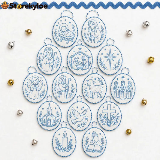 ⏳ Last Day 49% OFF – 🧵Beginner-Friendly DIY Heirloom Oval Embroidery Ornament Kit Collection | Complete Kit with All Tools & Step-by-Step Guide Included 💕