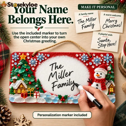 ⏳ Last Day 49% OFF – 🎄 Beginner-Friendly DIY Sea Glass Christmas Hanging Sign Kit | 8 Festive Designs with Handwritten