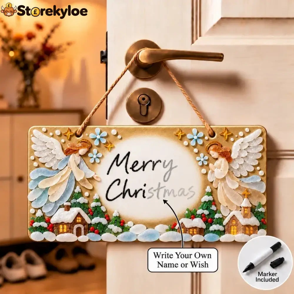 ⏳ Last Day 49% OFF – 🎄 Beginner-Friendly DIY Sea Glass Christmas Hanging Sign Kit | 8 Festive Designs with Handwritten