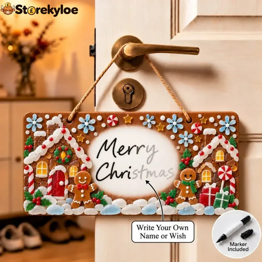 ⏳ Last Day 49% OFF – 🎄 Beginner-Friendly DIY Sea Glass Christmas Hanging Sign Kit | 8 Festive Designs with Handwritten