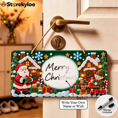 ⏳ Last Day 49% OFF – 🎄 Beginner-Friendly DIY Sea Glass Christmas Hanging Sign Kit | 8 Festive Designs with Handwritten
